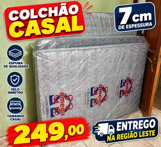 Colchão Casal 7 cm Novo