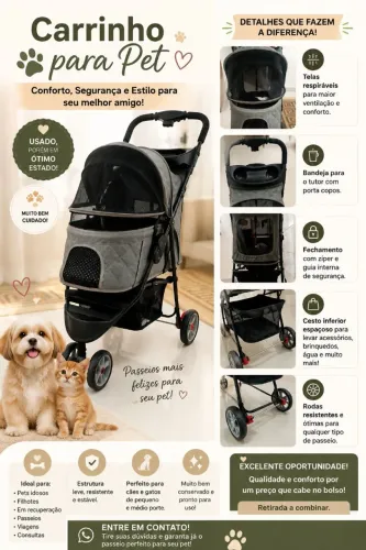 Carrinho para Pet - Conforto e Segurança para seu Melhor Amigo!