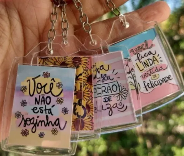Chaveiros de Acrílico Transparentes para Personalizar do seu jeito!