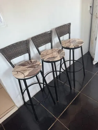 4 banquetas para cozinha americana