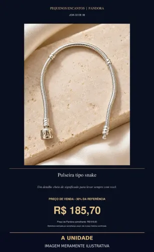 Pulseira tipo snake
