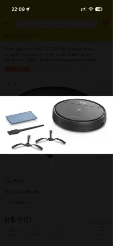Robô aspirador de pó Electrolux bivolt