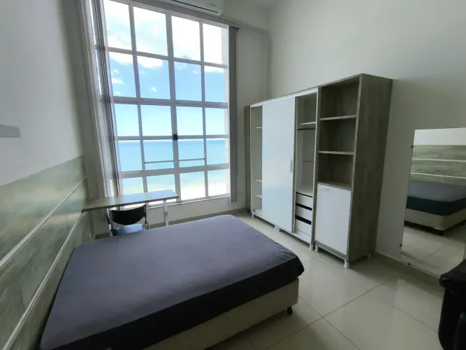 Oportunidade Loft com vista para o mar no Costa do Sol mobiliado c/ 1 quarto, 1br 1vg , sp