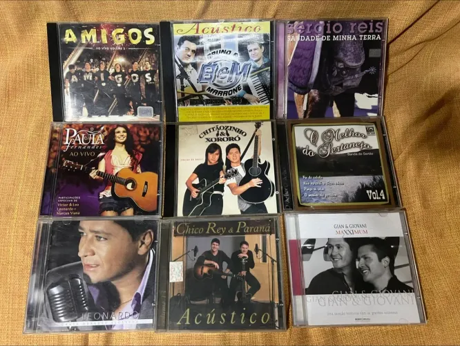 Lote de 9 cds sertanejo