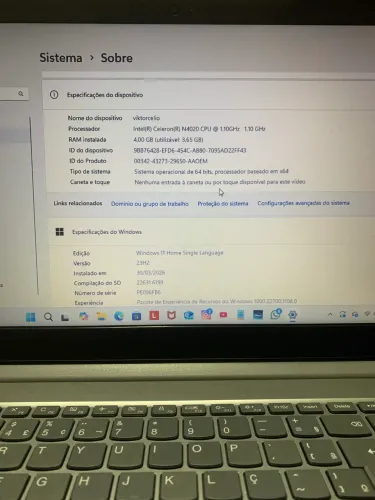 Notebook Lenovo ideiapad s145 zero Pra sair rápido!!!!!!