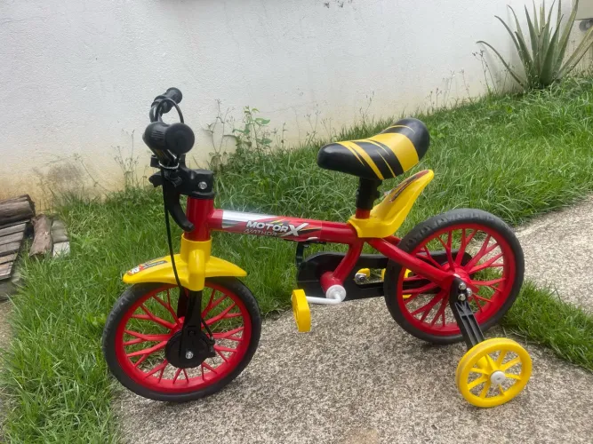 Bicicleta Infantil Nathor Motor X com Rodinhas
