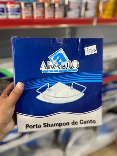 Porta Shampoo metal de canto