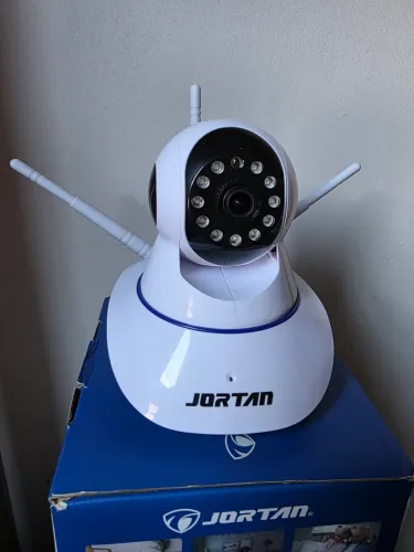 Camera Ip Wifi 3 Antenas Babá Eletrônica Yoosee 360° Branco