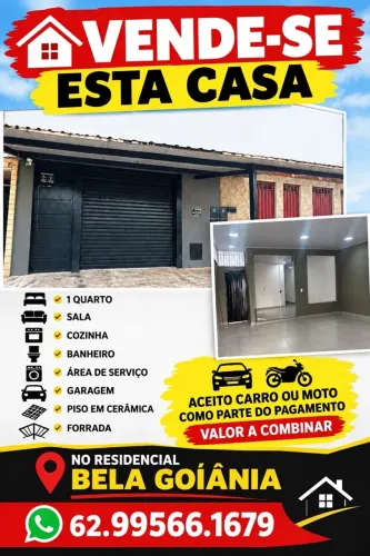 Vendo Casa no Residencial Bela Goiânia