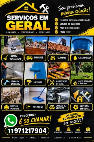 Serviços em geral, pra tudo oque você precisa