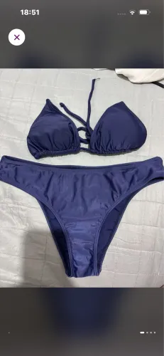 Biquíni cortininha água doce roxo 