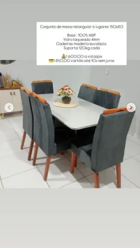 MESA DE JANTAR 6 LUGARES