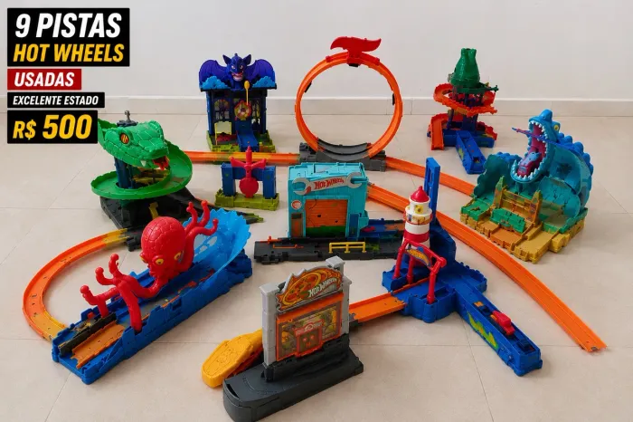 9 pistas de hot wheels