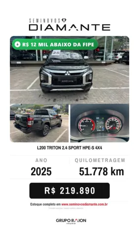 Mitsubishi L200 Triton Sport HPE-S 2.4 CD Dies. AUT 2025