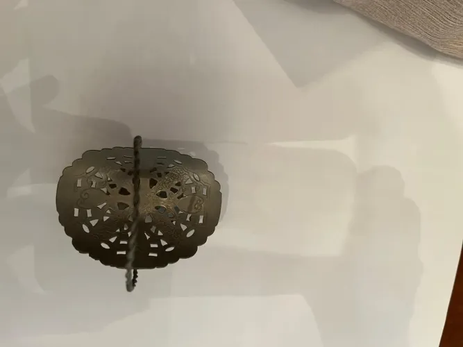 Mini cesta em prata rendada Vintage!.