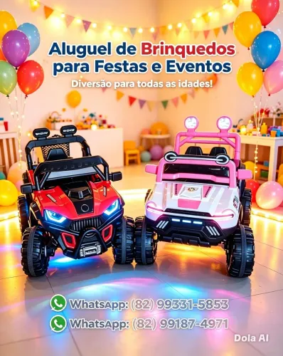 Aluguel de brinquedos eletrônicos