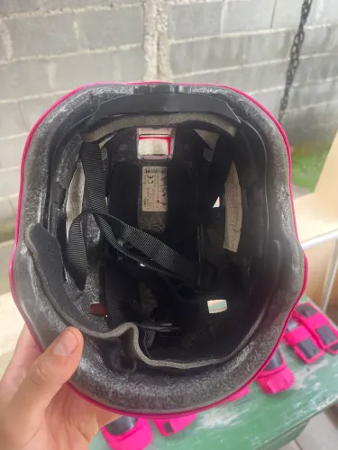 Capacete cotoveleira joelheira munhequeira infantil para patins skate patinete OXELO