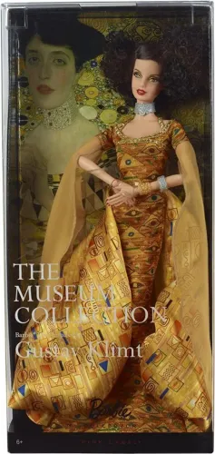 Barbie Colecionável - The Museum Collection - Gustav Klimt, da Mattel. 