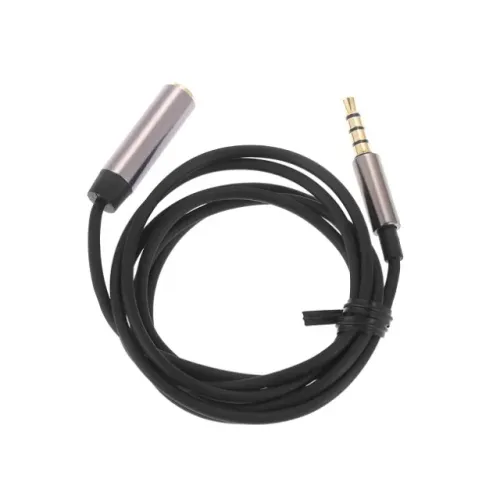 Cabo De Áudio Extensor P2 3,5mm 4 Vias 3 Metros