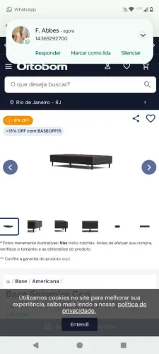 Base Cama Casal Ortobom Retirada Cosmorama 