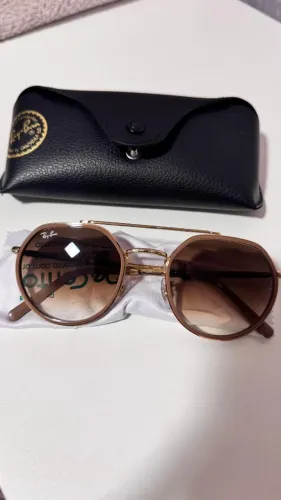 Óculos solar Rayban marrom dourado