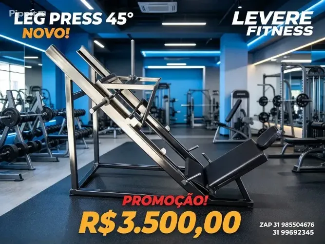 Leg Press 45º Novo ! Promoção ! Levere Fitness - 3500,00