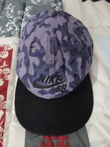 BONÉ NIKE CAMUFLADO AZUL ABA RETA SNAPBACK  ORIGINAL VINTAGE