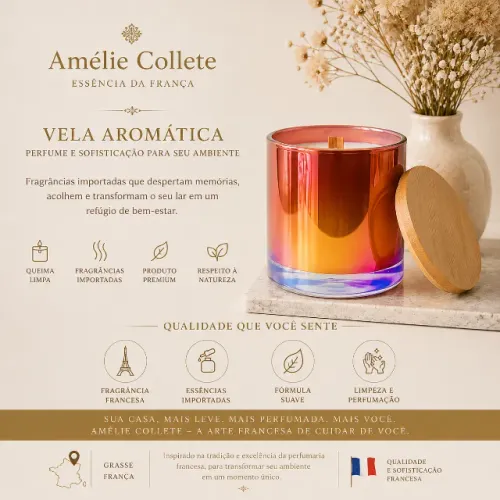 Vela Aromática Amélie Collete