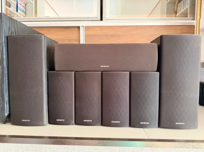 Kit de Caixas Onkyo 7.1 Original + Subwoofer Home Theater