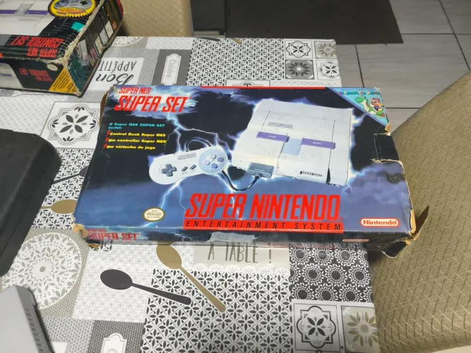 Super Nintendo na caixa