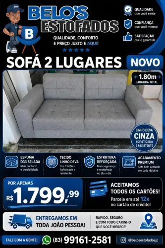 SOFÁ NOVO PRA VENDER