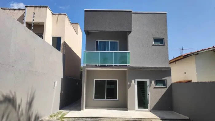 Casa Duplex 136m2 3 Suítes Churrasqueira Tamatanduba Atrás Shopping Eusébio