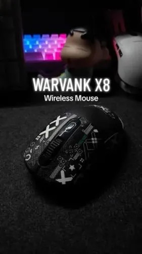 Mouse sem fio Warvank X8 500mAh TYPE-C recarregável (NOVO)