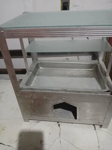 Expositor cachorro quente com bandeja