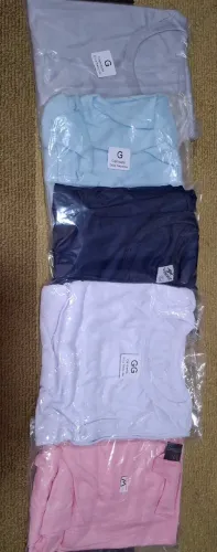 Camisas coloridas 100% Poliéster Vários tamanhos 
