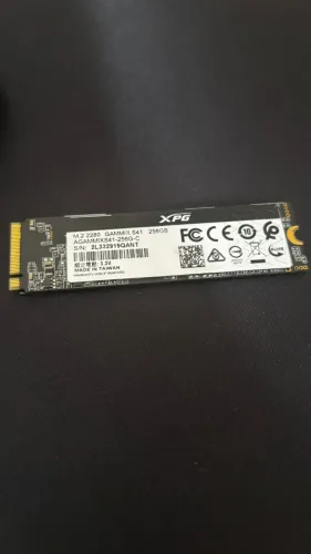 SSD NVMe XPG Gammix S41 256GB M.2 PCIe + Case USB M.2