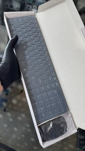 Kit teclado e mouse sem fio com proteção para as teclas