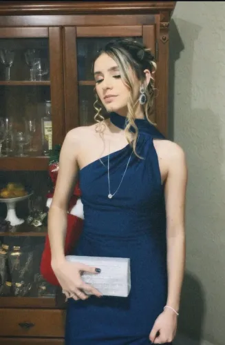 Vestido de festa - Azul marinho