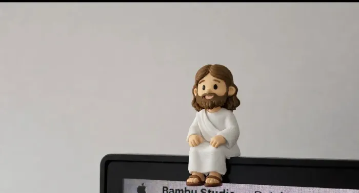 Mini Jesus para Monitor PC - Decoração