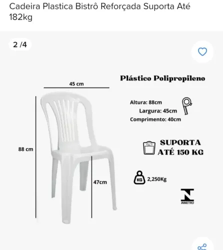 Cadeira Plástico