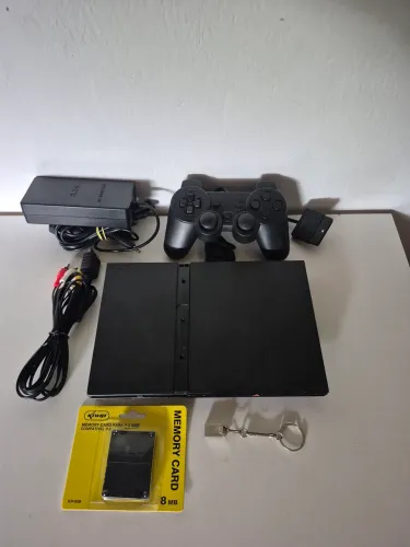 Ps2 Slim com 16GB e demais acessórios - 1 Mês Garantia (faço envio)
