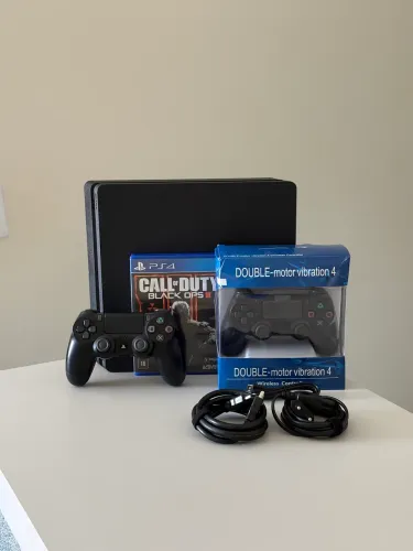 Ps4 slim completo | 2 controles + jogo