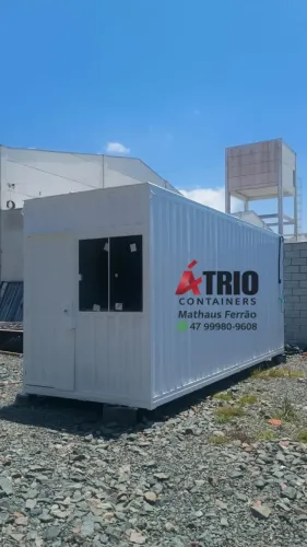 Container Escritório 6x2,44x2,5 Novo, Funcional e econômico