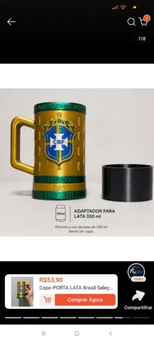 Porta copos troféu