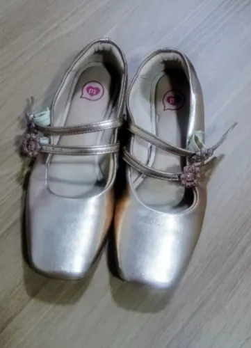 Sapatilha Menina Infantil Molekinha Bailarina dourada n° 31