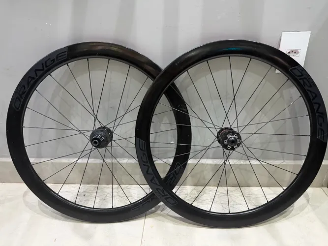 Roda carbono perfil 50 a disco 