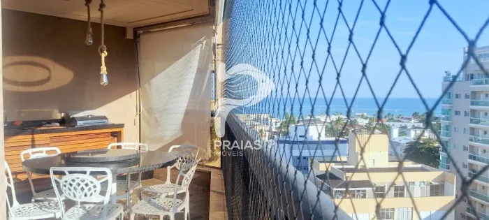 Apartamento com vista para o mar, 3 dormitórios, Enseada, Guarujá