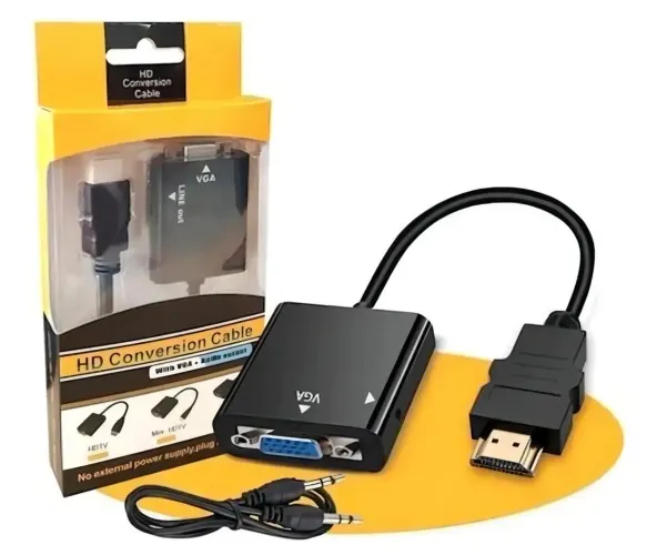 Cabo Conversor Hdmi Para Vga