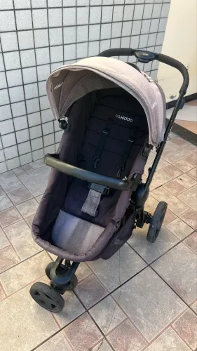 Carrinho kidoo Moisés 3 rodas com colchão