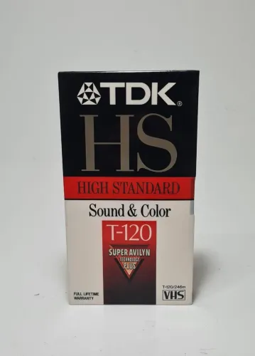Fita VHS TSK HS HIGH STANDARD T-120 LACRADO